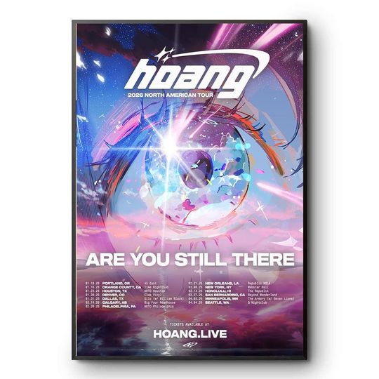 Discover Hoang Are You Still There North American Tour 2026 Concert Poster