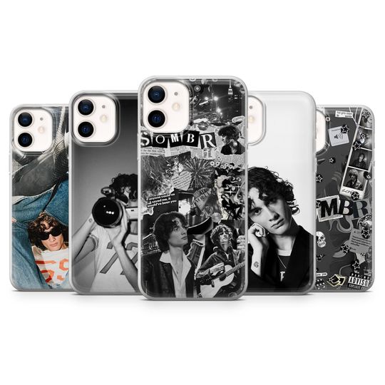 Discover Sombr Phone Case Music Artist Cover for iPhone 17Pro, 16, 15, 14, 13, 12, Samsung S25, S24, S23FE, S22, A16, A26, A56, Pixel 10, 9