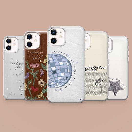 Discover Aesthetic Taylor Phone Case Swift Song Lyrics Cover for iPhone 16,15,14,13,12, Samsung S25Fe,S24,S23,S22,A16,A26,A56, Pixel 9Pro,8A,
