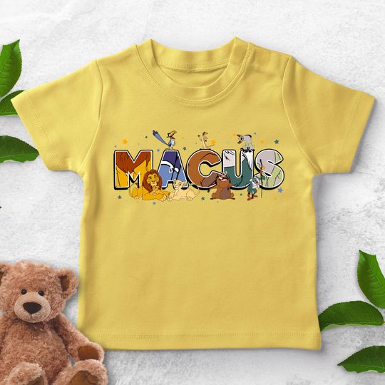Custom Name Lion King Shirt, Personalized Disney Simba Timon Pumbaa Matching Tee