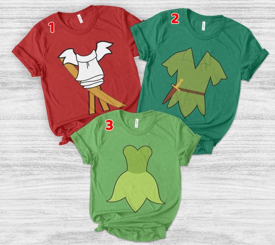 Discover Custom Disney Peter Pan Characters Costume Shirt, Vintage Disney Peter Pan Shirt