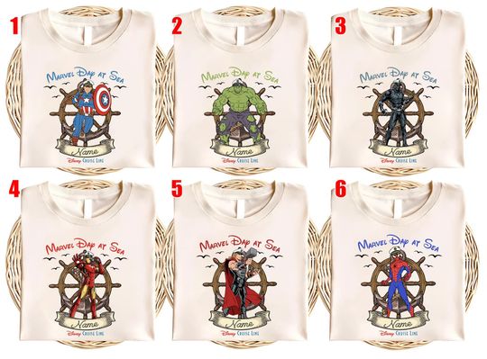 Cruise Line Marvel Day At Sea 2026 Custom Shirt, Disney Dream Family Cruise Vacation 2026
