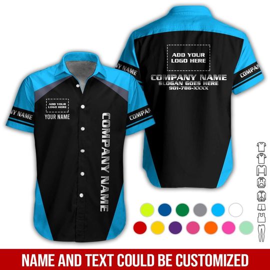 Discover Custom Company Uniform Shirt | Personalized Logo, Name & Colors | Mechanic, Technician, Truck Driver Workwear
