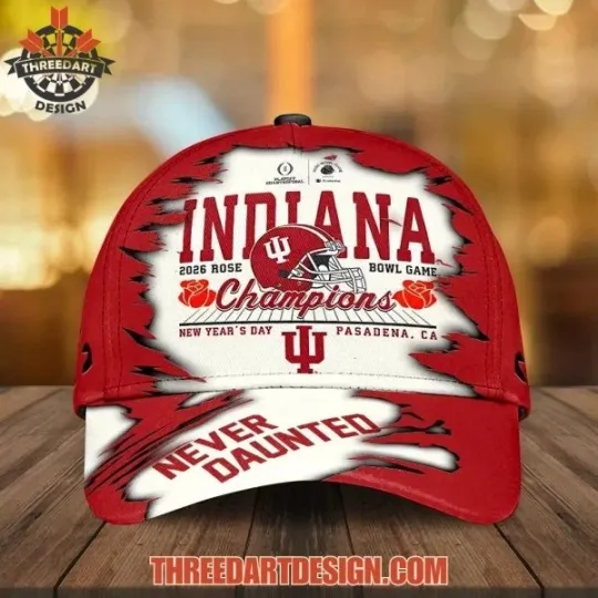 Indiana Hoosiers Football 2026 Rose Bowl Champions Classic Cap