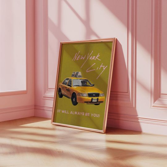 Discover NYC It Will Always Be You Poster | Vintage Retro New York City Decor | Travel & Gift Poster