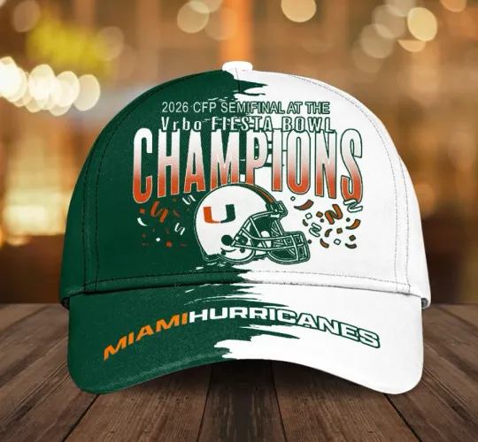 Discover Miami1 Hurrica-Ne Football Classic Cap