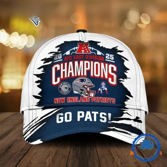 Discover Patriots 2025 AFC East Champions Classic Cap Hats