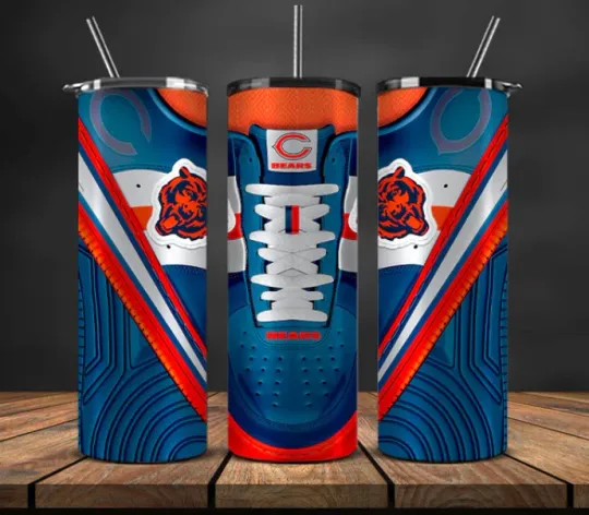 Discover Chicago Stainless Steel Tumbler & Metal Straw Sneaker Heads