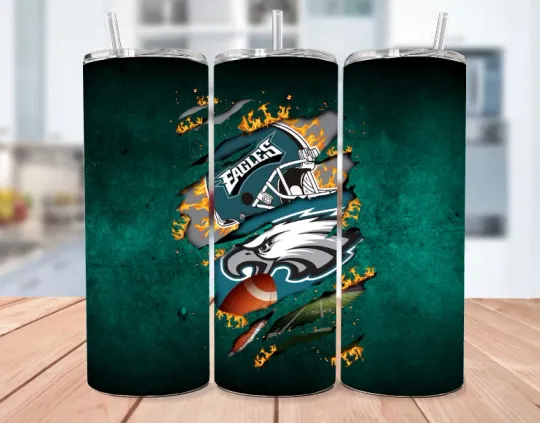 Discover Philadelphia Super Bowl Champs Skinny Stainless Steel Tumbler Straw