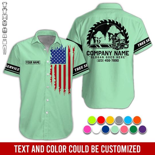 Discover Custom Tree Service Work Shirt: Personalized Arborist, Logging, Landscaping Uniform