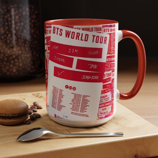 Discover BTS World Tour 2026-2027 Commemorative Mug Urban Street Poster Style Coffee Cup