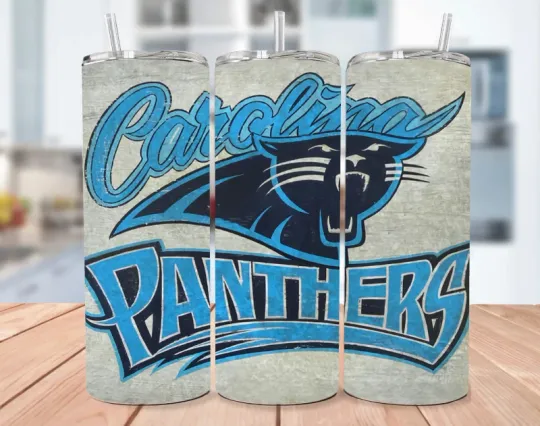 Discover Carolina Stainless Steel Football football Tumbler &  Straw Old School