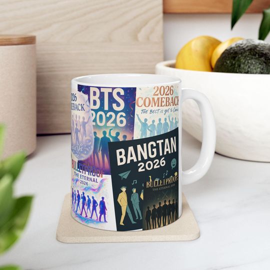 2026 BTS Comeback Posters Ceramic Mug Abstract