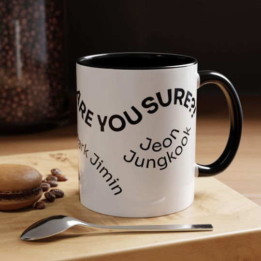 Discover Are You Sure? 2 Jimin Jungkook Accent Mug with Handle