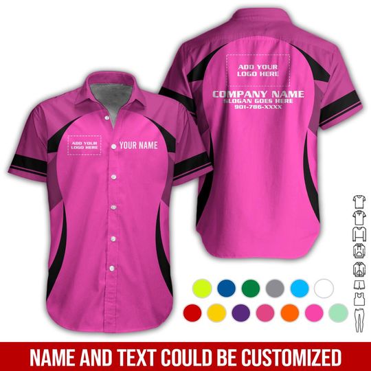 Discover Custom Logo Work Shirt: Personalized Company Uniform, Soft Polyester Blend