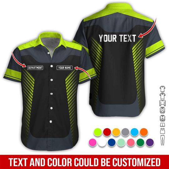 Discover Custom Work Shirt with Logo: Personalized Uniform, Mechanic Crew