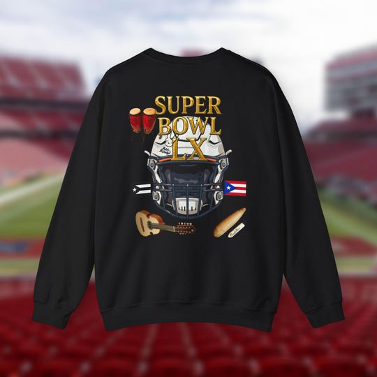 Discover Super Bowl LX Game Day Crewneck Sweatshirt