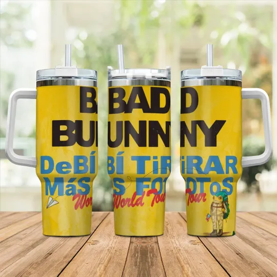 Discover New Bad Bunny's 2026 World Tour Gift For Fans 40oz Tumbler  SO704