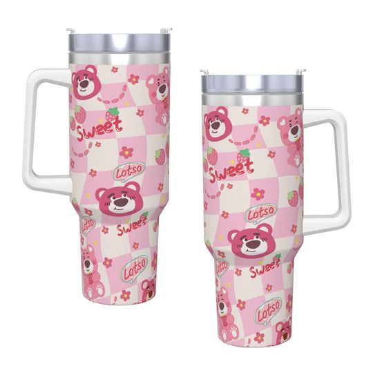 Stainless Steel Tumbler Lotso Car Mugs With Straws  Travel Cold and Hot Water Bottle Portable 40oz Thermal Cups