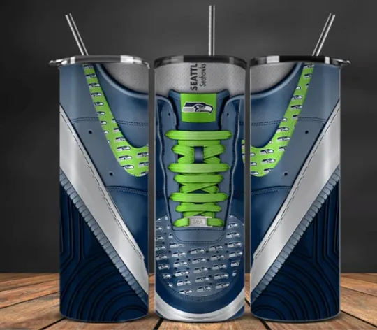 Discover Seattle Tumbler Stainless Steel & Straw  Sneaker Heads 2