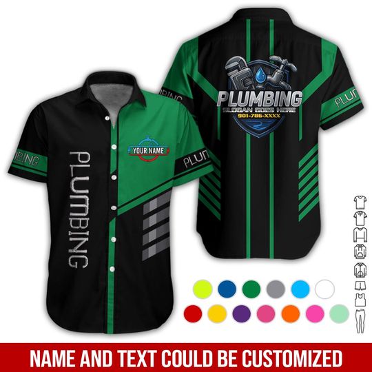 Discover Custom Plumbing Work Shirt | Personalized Uniform for Business Crew