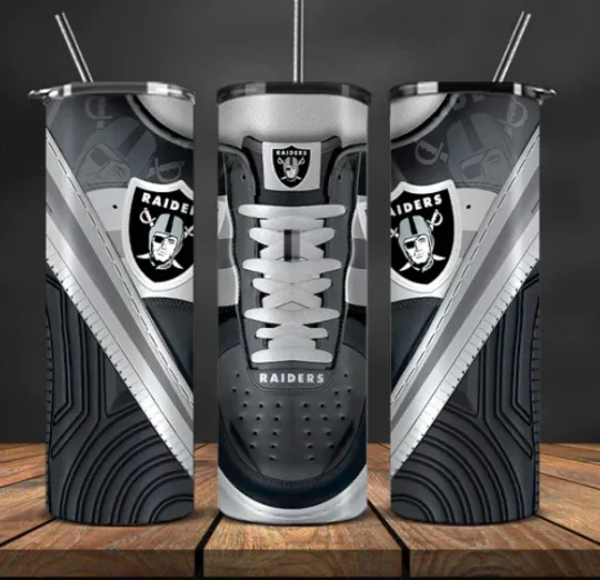 Discover Las Vegas Football Stainless Steel Tumbler & Straw Sneakers 2