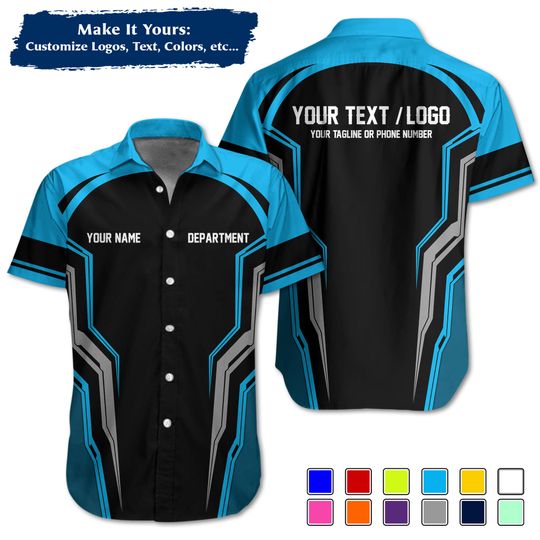 Discover Custom Racing Team Shirt : Personalized Pit Crew Uniform with Name & Logo