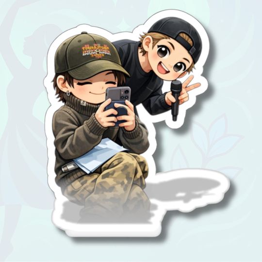 Yoonmin in Practice Room Sticker BTS Suga and Jimin December 2025