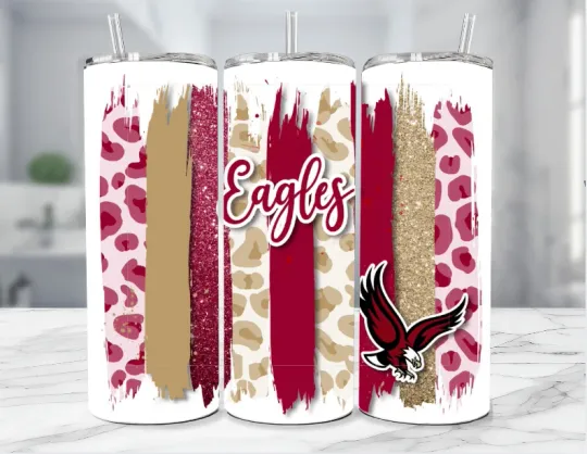 Discover Boston College Eagles  Football  Steel Tumbler  --Paint Stripes