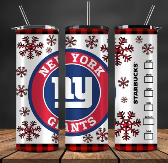 Discover New York Christmas Stainless Steel Multicolor Tumbler With Straw