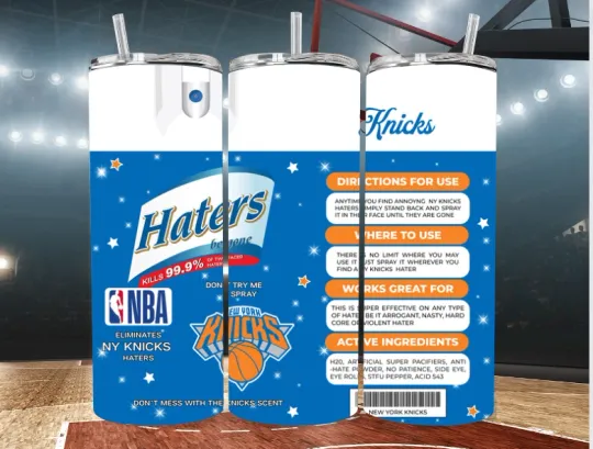 Discover New York Blue Hater Be Gone Stainless Steel Basketball Tumbler