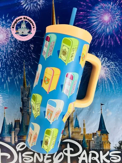 Discover 2026 Walt Disney World Trash Can All Over Print Hot & Cold 40 Oz. Tumbler New