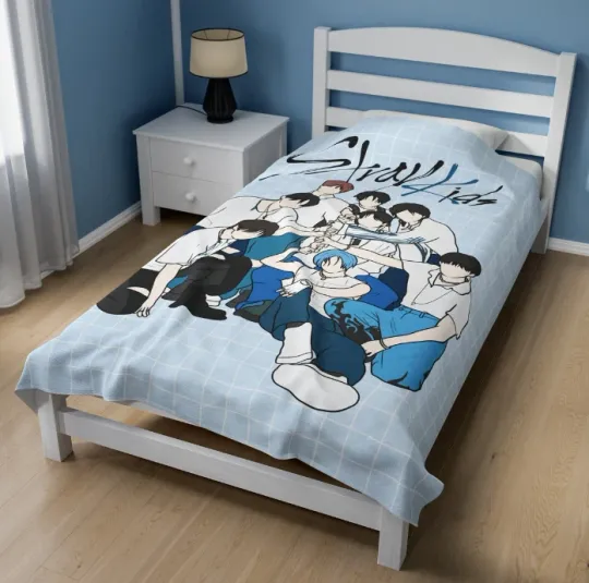 Discover Stray Kids Fleece Blanket, Stray Kids Merch, Cozy Gift for Stay Fans