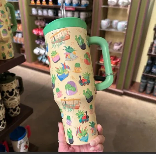 Discover NEW🌟2026 Disney Magic Kingdom Succulent Park Ride Stainless Steel 40oz Tumbler