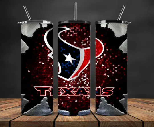 Discover Houston Stainless Steel Tumbler & Metal Break Out Bling