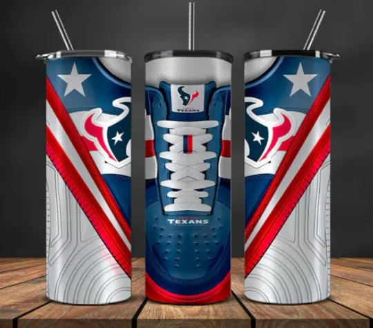 Discover Houston Stainless Steel Tumbler & Metal Straw  Sneaker Heads