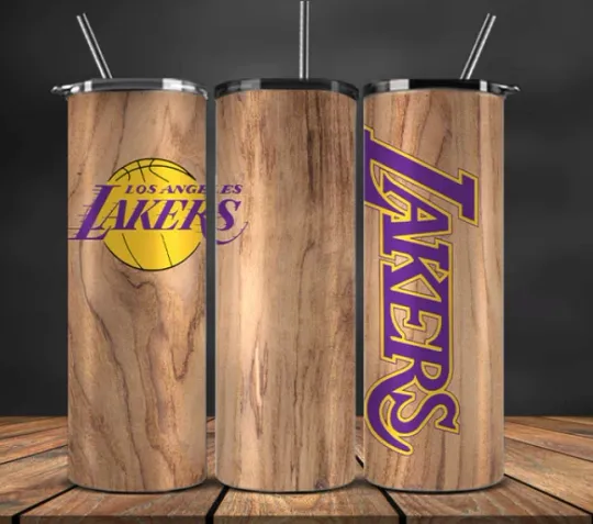 Discover Wood Grain  Stainless Steel Tumbler & Straw Los Angeles