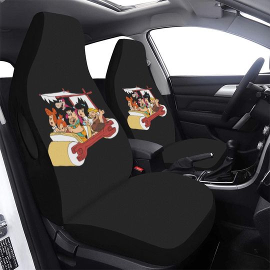 Discover Fred Flinstone Car Seat Cover Set Of Two Cute Cartoon Front Seat Protector for Cars & SUVs | Funny Bucket Seat Cover  Fathers Day Gift