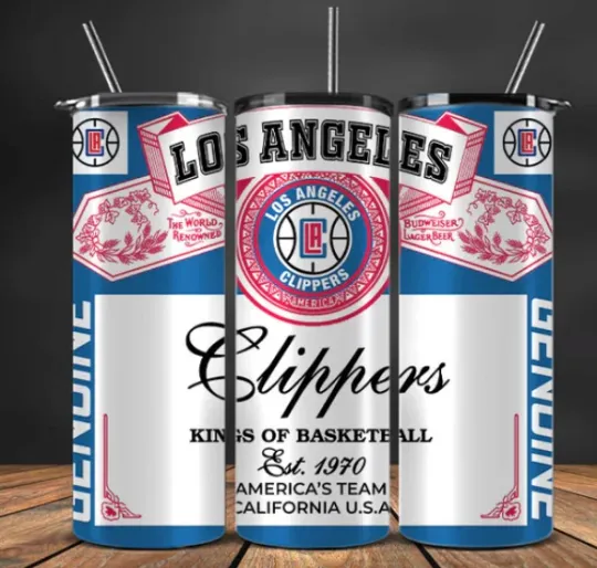 Discover Beer Can Look  Stainless Steel Tumbler & Straw Los Angeles