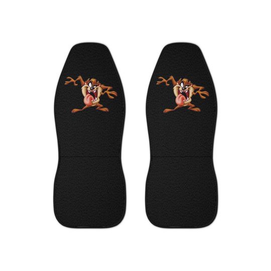 Taz Tasmanian Devil Car Seat Covers Cartoon Looney Tunes Black