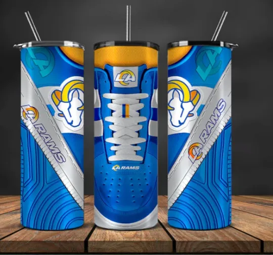 Discover Los Angeles Rams football Stainless Steel 20 Oz  Tumbler  & Straw - Sneaker Heads