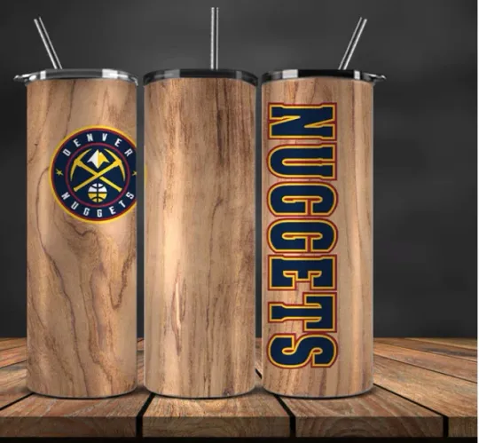 Discover Wood Grain  Stainless Steel Tumbler & Straw - Denver