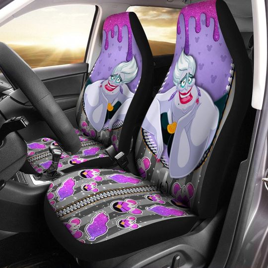 Disney Ursula Car Seat Cover, Villain Seat Protector, Little Mermaid Auto Seat Cover