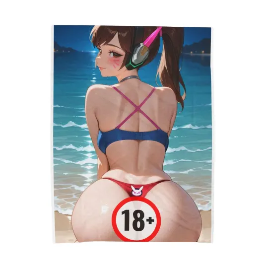 Discover DVA OVERWATCH  Blue Bikini Fleece Blanket, Bikini Gift For Fan 2026 #4