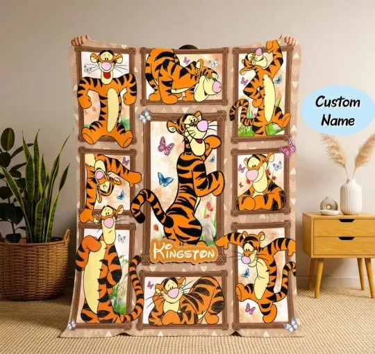Discover Personalized Tigger Blanket, Winnie The Pooh Tigger Blanket 2026