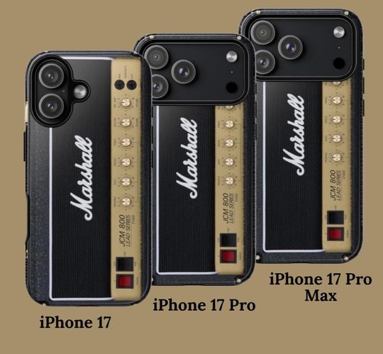 Discover Rock Guitar Amplifier Tough Case, Black Classic Marshall JCM800 Amp Head Rock and Roll, Protective Phone Cover, Guitarist Gift iphone 17