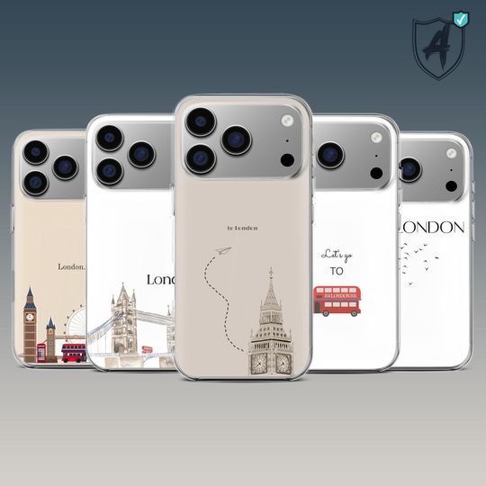 Discover London Phone Case Travel Cover City Landmark Design for iPhone 17 16 15 14 13 12 11 Samsung S25 S24FE S23 S22 A16 A56 A55 Pixel 10 9 8Pro 7A