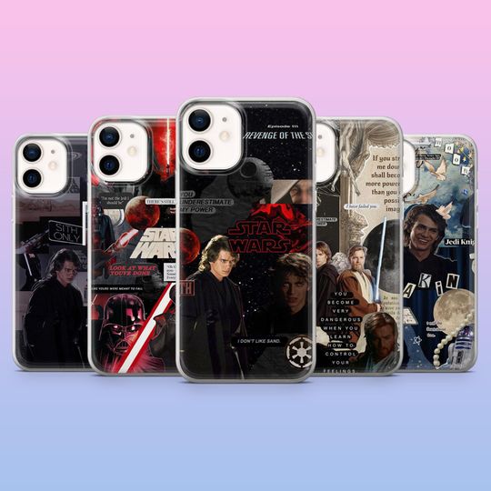 Discover Anakin Skywalker Phone Case Clone Wars Warrior Cover for iPhone 17Pro, 16, 15, 14, 13, 12, Samsung S25, S24, S23, S22, A16, A26, Pixel 10, 9