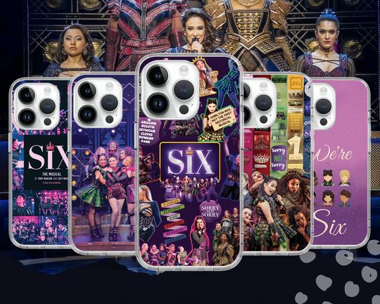 Discover Six the Musical Broadway Movie Phone Case for iPhone Air 17 16 15 14 13 Pro Max Plus Mini / Case for Samsung S25 S24 Ultra FE / Google Pixel