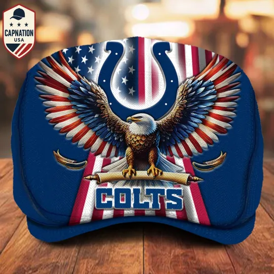 Discover Indianapolis-Colts Jeff Cap Personalized Name football Jeff Cap Driving Cap Golf Cap